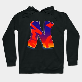 Letter N - Night Sky Hoodie